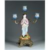 Image 1 : PORCELAIN AND ORMOLU FIGURAL CANDELABRA.