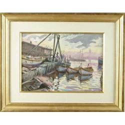 JOSEPH MARGULIES (American, 1896-1984) “END OF DAY”.