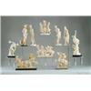 Image 1 : GROUP OF ELEVEN PLASTIC/IVORINE STATUES.