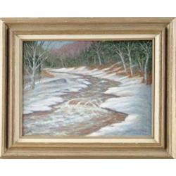 PETER C. STEVE (American, 20th Century) “SPRING THAW”.