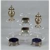 Image 1 : LOT OF SIX STERLING SALT AND PEPPERS.