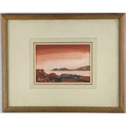 SIGNED (20th Century) COASTAL SCENE.