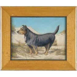 F. A. STREMPEL (20th Century) PORTRAIT OF A DOG.