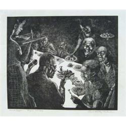 FRANK HARTLEY ANDERSON (American, 1890-1947) “CHURCH SUPPER”.