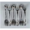 Image 1 : SET OF TWELVE GEORGE JENSEN OYSTER FORKS IN THE “BLOSSOM” PATTERN.
