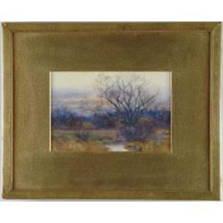 WILLIAM MERRITT POST (American, 1856-1935) LATE FALL LANDSCAPE.