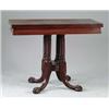 Image 1 : MAHOGANY BALL AND CLAW FOOT CARD TABLE.