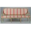 Image 1 : PAINTED AND UPHOLSTERED LOUIS XVI SETTEE.