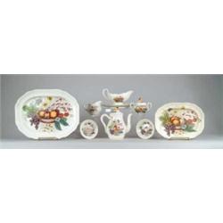 FIFTY-SIX PIECE DINNER SERVICE BY COPELAND SPODE IN THE “REYNOLDS” PATTERN.