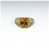 Image 1 : Sophisticated Custom Made Citrine & Diamond Ring