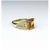 Image 3 : Sophisticated Custom Made Citrine & Diamond Ring