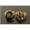Image 1 : Lot of 2 Gold and Gemstone Rings