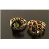Image 2 : Lot of 2 Gold and Gemstone Rings