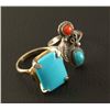 Image 2 : Lot of 2 Turquoise Rings