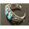 Image 2 : Birdseye Turquoise Silver Concho Cuff