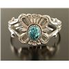 Image 1 : Turquoise & Silver Old Pawn Style Cuff