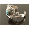 Image 2 : Turquoise & Silver Old Pawn Style Cuff