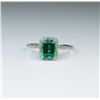 Image 2 : Beautiful Emerald & Diamond Ring