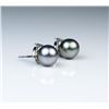 Image 1 : Lovely Pair of South Sea Black Pearl Earrings