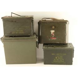 Lot of 4 Empty Ammo Cans