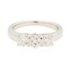 Image 1 : 1 ctw Diamond Ring - 14KT White Gold