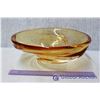 Image 2 : Set of (3) Art Glass Bowls (Amber/Yellow)