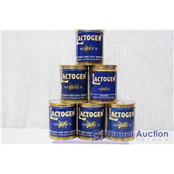 (6) Vintage Nestle Lactogen Tins