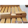 Image 3 : (4) Small Wooden Folding Tables (13.5"x 11.5" x 11.5")