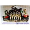 Image 2 : Oval Shaped Painted Decorative Lamp (Working)
