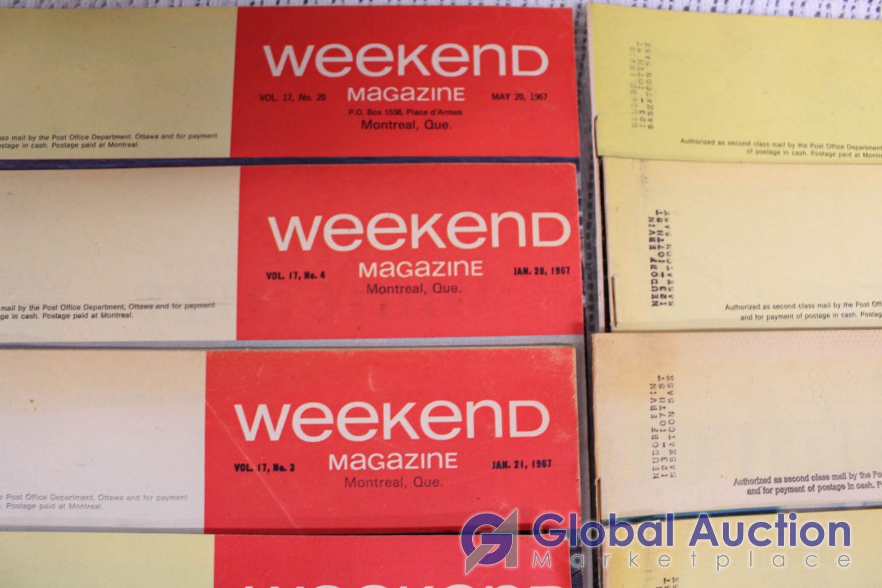 (10) Copies Weekend Magazine (1967)