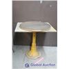 Image 1 : Wooden Table w/Metal Base (27" Tall)