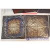 Image 2 : (5) Vintage Tin Ceiling Tiles (20" x 20")