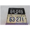Image 1 : (2) 1960, 1961 License Plates