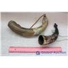 Image 1 : Ornate Powder Horn & Animal Call
