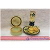 Image 2 : Ostrich Egg Shell, Candle Holder, Small Pitcher & Basin