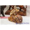 Image 2 : Lot of Misc Decor (Deer, Lion, Elephant, Clock)