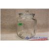 Image 1 : Glass 5 cent Peanut Jar with Lid