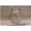 Image 3 : Glass 5 cent Peanut Jar with Lid