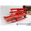 Image 2 : Wooden Red Sleigh