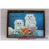 Image 1 : 3D Cat Clock (27.5" x 21")