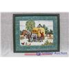 Image 1 : Needle Point Farm Scene (22.5" x 19")