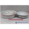 Image 1 : (4) Enamel Wear Bowls