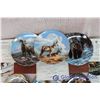 Image 2 : Lot of Collectors Plates. Northern Animals (8) With Box