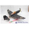 Image 3 : Vintage Nai German Black Plastic Plane With Windup Prop