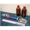 Image 2 : Molson Dry Special Dry Custom Made Beer Tap W/ Bottle Openers & Uncle Ben's Glass Beer Bottles (2)