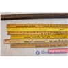 Image 2 : Wooden Toy Gun and Collection of Advertising Meter Sticks