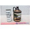 Image 4 : CP Rail Oil Tin With Insulators And Jug