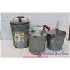 Image 1 : Galvanized Watering Pails (3)
