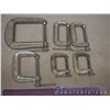 Image 2 : Lot of C-Clamps (6) Various Sizes