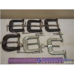 Lot of 6 3-way Edge Clamps